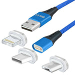 WILEX MAGNETIC CHARGING CABLE 1 Cables Wilex Blue 1M 