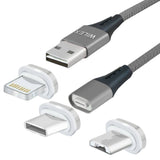 WILEX MAGNETIC CHARGING CABLE 1 Cables Wilex Silver 1M 